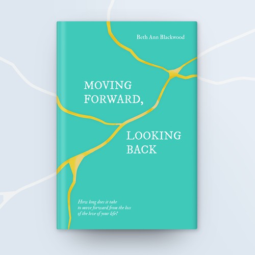 Aqua design with the title 'Book Cover concept'