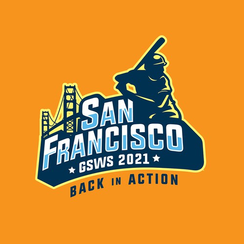 Softball design with the title 'GSWS 2021'