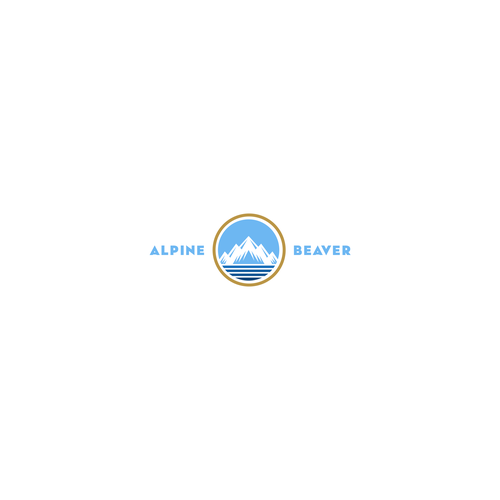 Ski logo with the title 'ALPINE BEAVER'