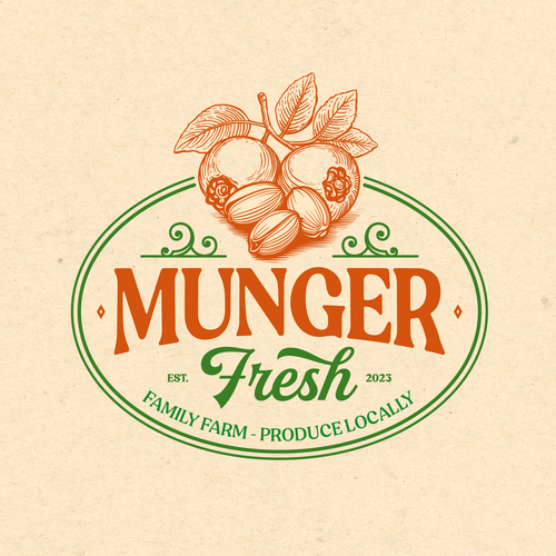 Blueberry logo with the title 'Blueberry concept logo '