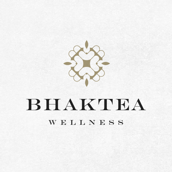 Health and beauty logo with the title 'BHAKTEA'