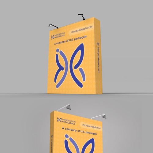 Design with the title 'Trade show banner'