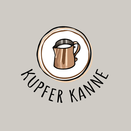 Milk logo with the title 'Logo for a coffee café'