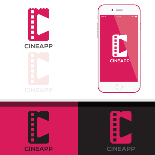Cinema logo with the title 'CINEAPP'