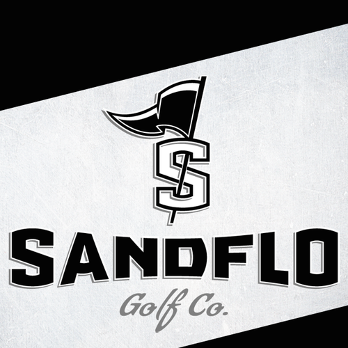 Sports logo with the title 'Sandflo Golf Co.'