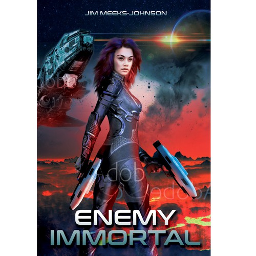 Science book cover with the title 'SiFi book cover'