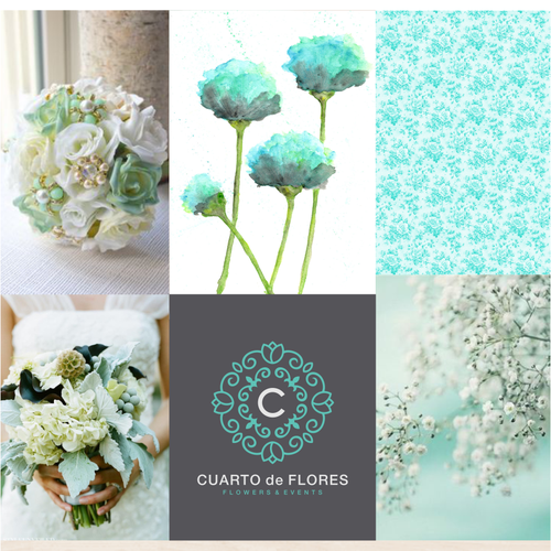 Florist design with the title 'Flores (Cuarto de Flores)'