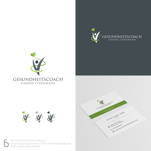 Joyful design with the title 'Logo design for Gesundheitscoach Simone Lindemann'