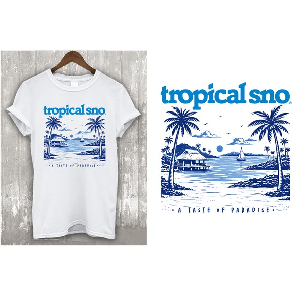 T-shirt with the title 'A Taste of Paradise'