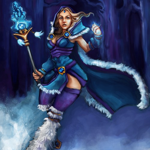 Video game artwork with the title 'Illustrations for licensed gaming accessories'