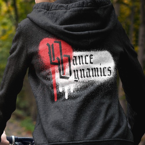 Screen print design with the title 'Dance Company Jacket'