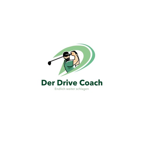 Golf logo with the title 'golf coach logo'
