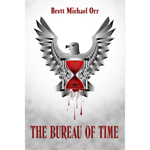 Dystopian book cover with the title 'the burea of time'