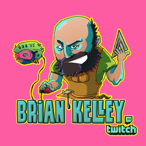 Streaming design with the title 'Character Logo ~ Twitch'
