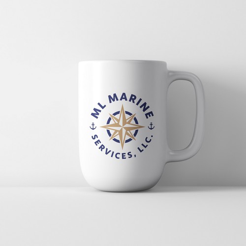 Boat brand with the title 'Marine Surveying Company - Logo design'