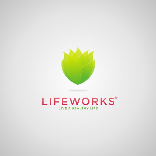 Positive logo with the title 'Natural logo'