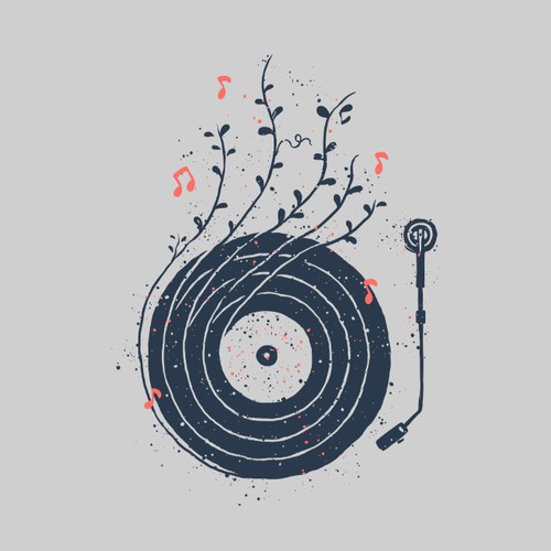 Fashion t-shirt with the title 'Musical Plant'