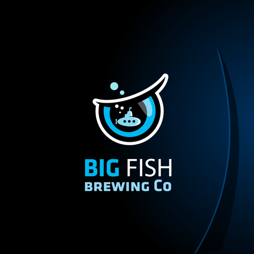 Ocean logo with the title 'BigFish Brewing'