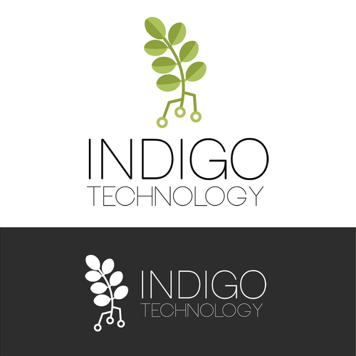 Circuit design with the title 'Logo Concept for a Tech Company Working for a Better World'