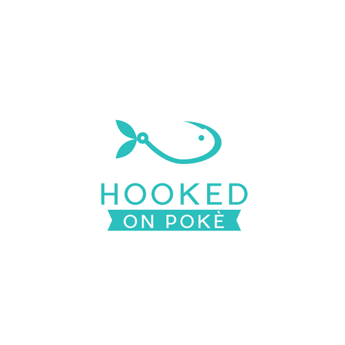 Hook design with the title 'Hooked On Fish Salad'