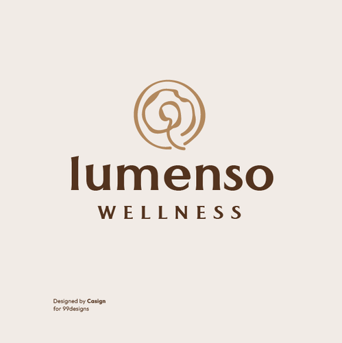 Health and beauty logo with the title 'Lumenso Wellness'