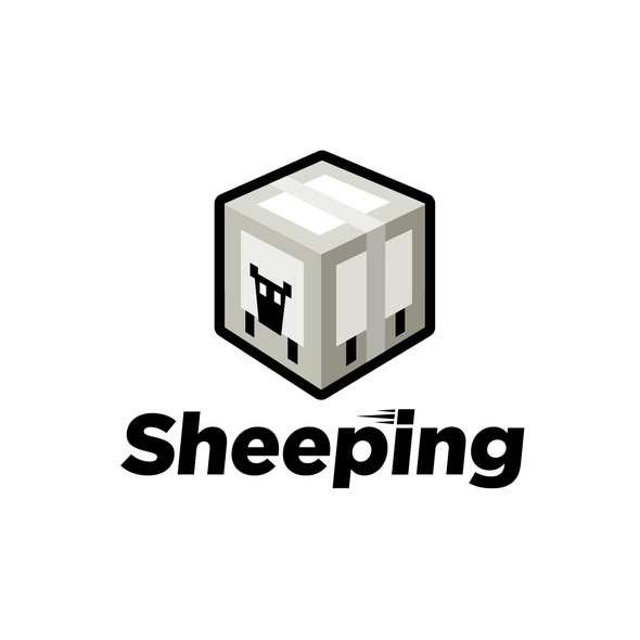 Parcel logo with the title 'Design a logo for a shipping company called Sheeping'