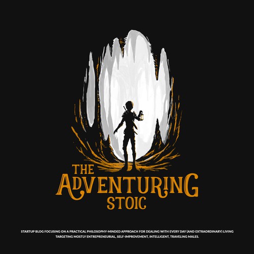 Knight design with the title 'The Adventuring Stoic'