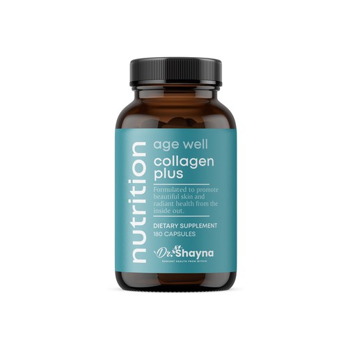 Nutrition label with the title 'Design Iconic Packaging for Prestigious Line of Skin-Renewing Formulas'