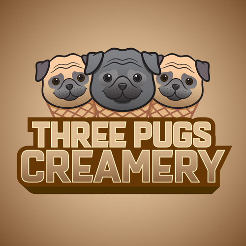 Pug logo with the title 'Pug logo'