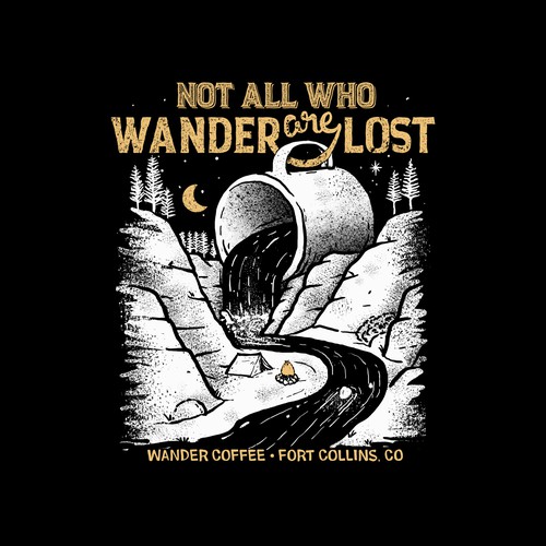 Coffee t-shirt with the title 'graphic tees for T-shirt design for Coffee Bean Roasting Companies'