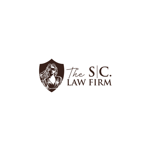 Woman logo with the title 'Logo design for The S.C. Law Firm'