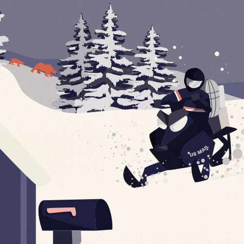 Envelope design with the title 'Manida Montana'