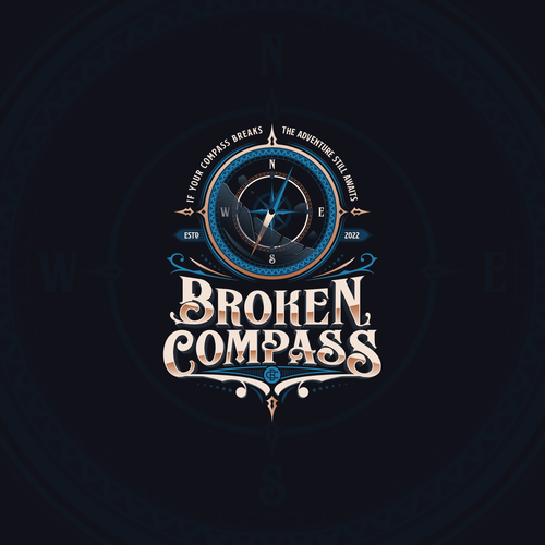 Break logo with the title 'Broken Compass'