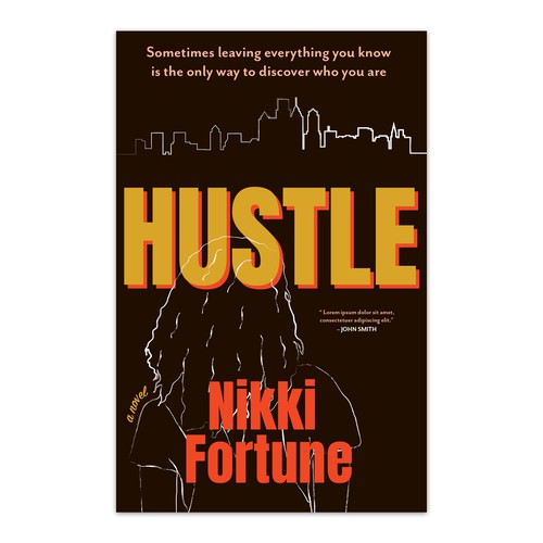 Bright book cover with the title 'Simple Illustrative Book Cover Design'