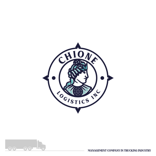 Logistics logo with the title 'Chione'