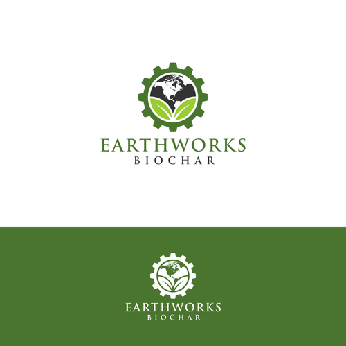 Bio design with the title 'Earth Works Biochar Logo'