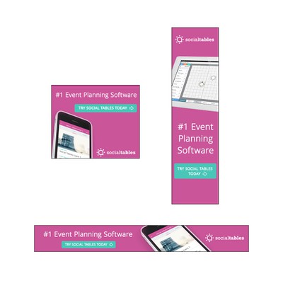 Banner ads for Event Planning Software