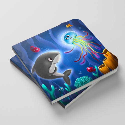 Children's book artwork with the title 'Illustration for book '