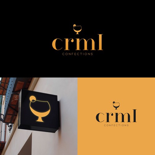 Caramel logo with the title 'Logo design '