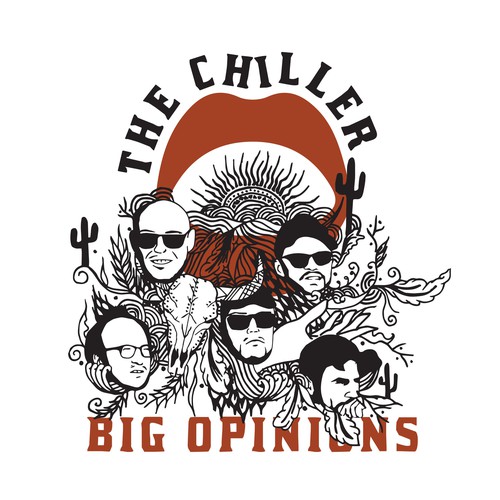 Lips design with the title 'The Chiller'