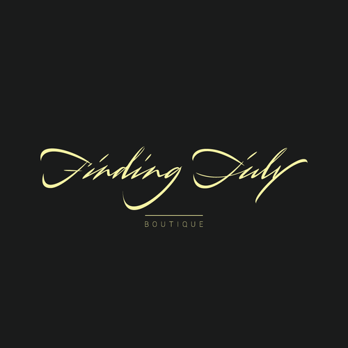Ps logo with the title 'Finding July - logo concept'