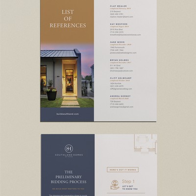 High end property consultant document design