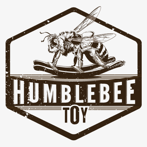 Green and brown design with the title 'Humblebee Toy Co.'