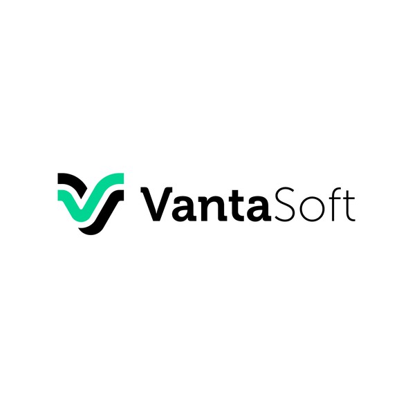 Agency logo with the title 'VantaSoft Logo Lift for a Software Development Company'