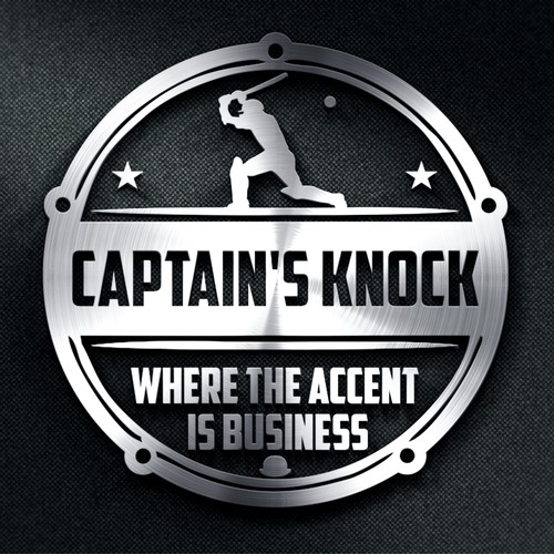 Cricket design with the title 'CAPTAIN'S KNOCK'