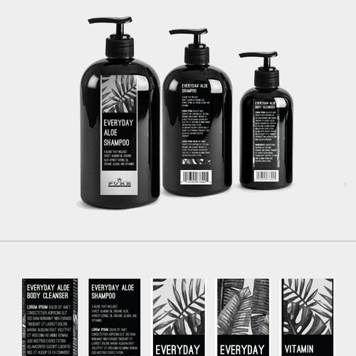 Skincare label with the title 'Beauty Labels'