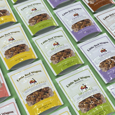 Standup pouch for artisan granola company