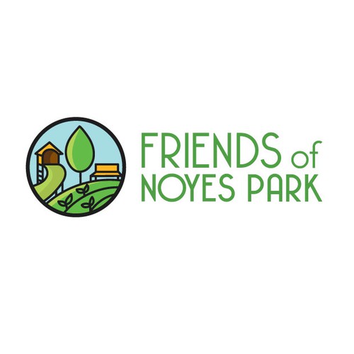 Park design with the title ' Logo for a DC neighborhood park friends group'