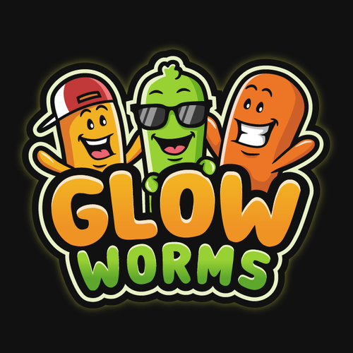 Smile design with the title 'Glow Worms logo'