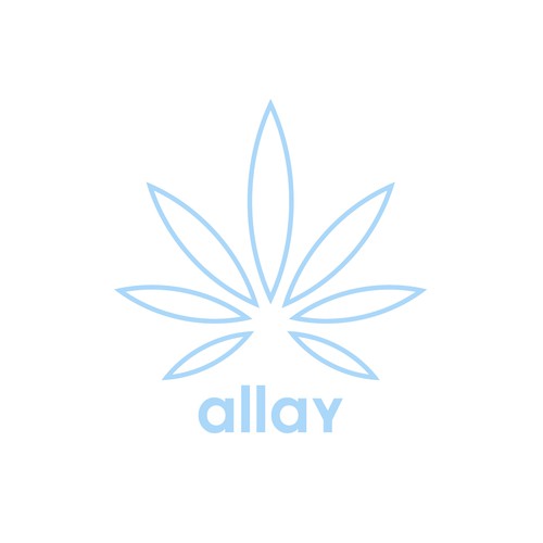Iconic brand with the title 'Clean, calm & elegant logo for ready to drink bottled CBD infused water, teas and juices'